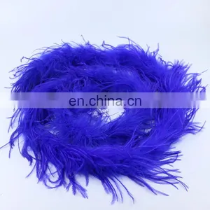Fashion Colorful Ostrich Feather Boa Cheap Blue Feather Boas thumbnail-2