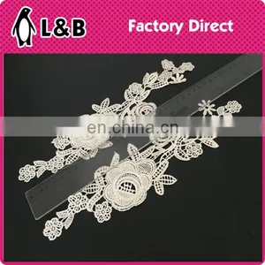 2017hot Sale Fashion Flower Lace Applique for Wedding Dress thumbnail-6