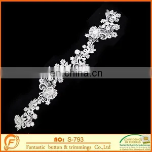 White Nylon Lace Collar for Shirt Decoration thumbnail-1