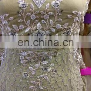 Stylish 2017 Attractive Wedding Wear Maxi Gown Style Anarkali Lehenga Suits (Semi Stitched Dress Material) thumbnail-4