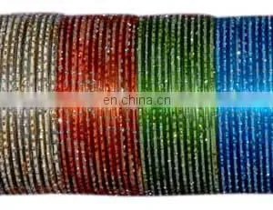 Wholesale Metal Bangles - Indian Party Wear Metal Bangle - Bollywood Style Metal Bangles thumbnail-3