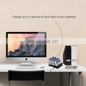 With EU/UK/US/AU/JP 3 5 Ports Charging Cable Multi Device Charging Station thumbnail-5