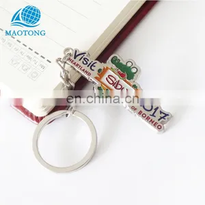China Factory Custom Make Your Own Logo Decorative Thin Metal Key Chain thumbnail-1