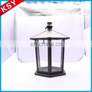 Fashionable Design Professional Production Noir Metal Pillar Candle Lantern Holders thumbnail-3