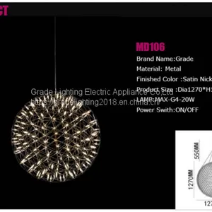 Restaurant Meals Chandeliers Lamp/led Chandelier Pendant Ceiling Lamp for Decorative thumbnail-2