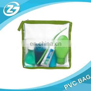 New In Fashion Design Factory Wholesale Reusable Eco Friendly Cheap Portable Transparent PVC Zipper Top Travel Toiletry Bag thumbnail-1