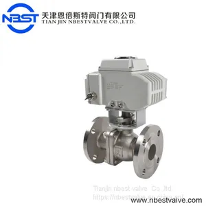 Electric Actuator Water Gas Oil Motorized Ball Valve Flange Type thumbnail-2