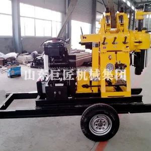 XYX-200 Wheeled Hydraulic Rotary Drilling Rig Water Well Drilling Rig Machine for Sale thumbnail-1