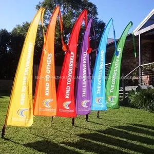 Custom Digital Printing Colorful Outdoor Display Big Bali Flag With Long Tail thumbnail-1