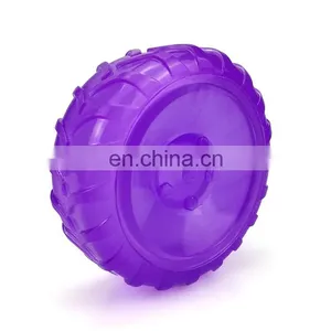 Semi-transparent Dog Treat Tyre Shape Toy , IQ Treat Dispensing Toy ,Dog Chew Toys thumbnail-4