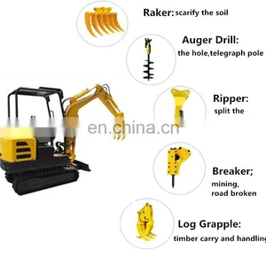 China Minibagger 1.8t 2 Ton Crawler Small Digger Mini Excavator Machine Used for Sale thumbnail-6