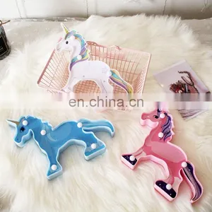 New Product Unique Party Decoration Indoor Colorful Plastic Unicorn LED Letter Marquee Light thumbnail-1