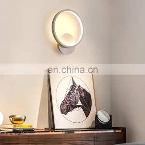 Led Aisle Lights Creative Round Wall Lamp Bedroom Study Bedside Wall Lamp Balcony Corridor Lights thumbnail-2