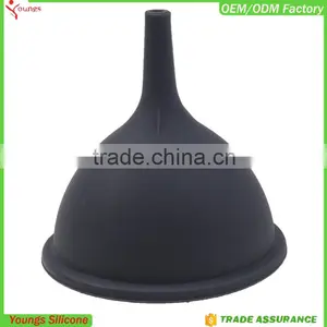 China Supplier Silicone Kitchen Tools Wide Mouth Funnel Jam Funnel Cooking Funnel thumbnail-1