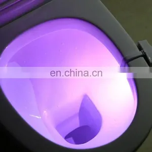 Motion Activated 16-Color Changing Battery Operated Waterproof UV Sterilization Led Toilet Night Light Motion Sensor thumbnail-5