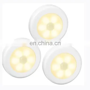 3pcs for One Pack Wireless Cabinet Home Decoration Motion Sensor Light 6 Led thumbnail-1