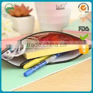 Plastic PVC Zipper Top Document Bag, Pencil Case thumbnail-3