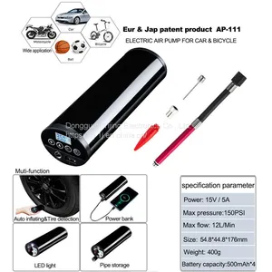 High Pressure 12V 150PSI LCD Rechargeable Digital Display Portable Wireless Operation Road Bike Electric Air Pump thumbnail-4