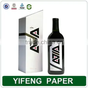 Custom Color Printing Fashionable Champagne Box Wine Carrier thumbnail-1