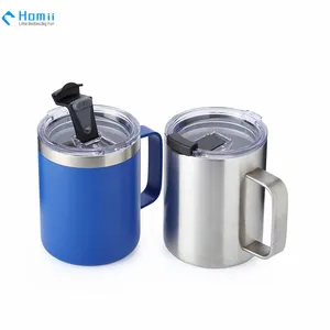 18/8 Stainless Steel Insulated Tumbler Mug With Handle thumbnail-3