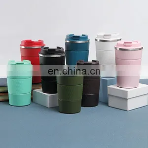Cheap Price Factory Insulated Thermal Coffee Mug Travel Stainless Steel Tumbler Cup Coffee Mugs With Lid thumbnail-1