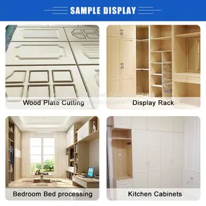China Woodworking Manufacturer Wood Carving Spindle 3d Milling Mdf Cutting Engraving Nesting Machinery Atc Cnc Router Machine thumbnail-2