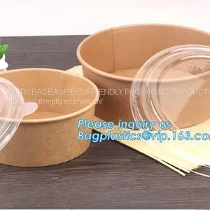 Custom Printed Disposable Hot Soup Bowls, Kraft Paper Soup Cup,16oz Custom Logo Printed Disposable Kraft Paper Soup Cup thumbnail-3