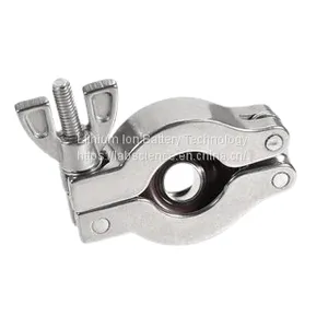 KF-10 Vacuum Clamp (Stainless)+Stainless Centering Ring + Viton Gasket thumbnail-1