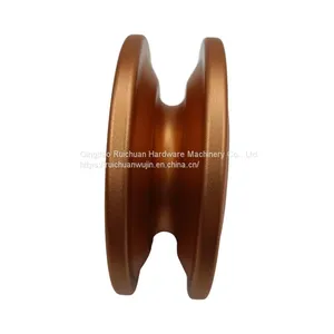 Outdoor Off-road Vehicle Aluminum Alloy Winch Pulley Trailer Rescue Traction Circular Pulley Car Modified Pulley 10T thumbnail-1