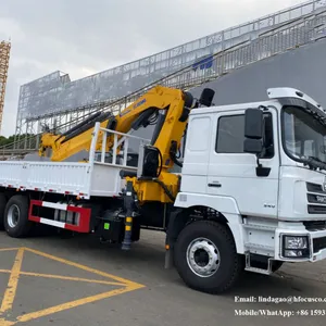 8 Ton Knuckle Boom Crane With Lift Moment Limiter With 4 Extensions，Factory Price Focus Crane Knuckle Boom Crane 8 Ton 10 Ton 12 Ton 20 Ton Hydraulic Truck Crane thumbnail-2