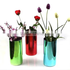 Wholesale Decorative Glass Vases Blue Vase Glass Handblown thumbnail-5