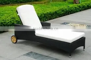 Natural Color Wicker Outdoor Furniture Nice Beach Chair Adjusable Sun Lounger Quality Choice thumbnail-4