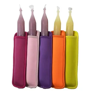 Wholesale 14 Colors Ice Pop Freezer Insulator Popsicle Cooler Bags Neoprene Icy Pole Holder thumbnail-2