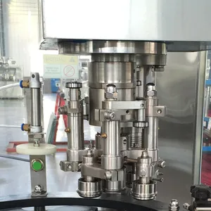Semi-Automatic Counter Pressure Glass Bottle Filler for Beverage and Juice Production thumbnail-1