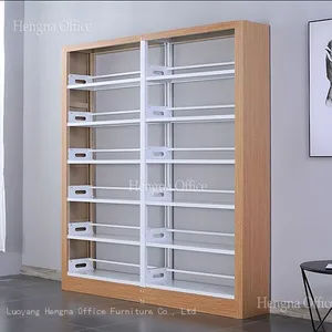 Archival Metal Shelving MSB434| Heavy Duty SPCC Steel Rack With Book Stoppers for Accounting Firms & Hospitals-Leading Steel Bookshelf Factory Hengna thumbnail-1