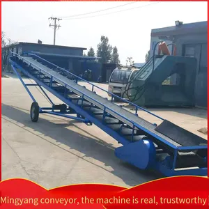 Mobile Climbing Belt Conveyor, Type 600 Pvc Express Conveyor, Nylon Rubber Conveyor Belt thumbnail-1