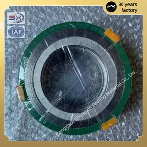 High Temperature and High Pressure Resistant Flange Gaskets, Metal Inner and Outer Ring Spiral Wound Gaskets, DN100 DN300 DN600 thumbnail-1