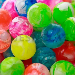 Factory Wholesale Various Design High Bouncy Ball Iridescent Cloud Bouncy Toy Rubber Balls thumbnail-3