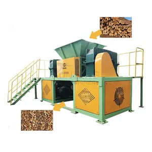 Electric Cables Double Shaft Shredders Rubber Plastic Metal Shredder Waste Shredding Recycling Machine thumbnail-1