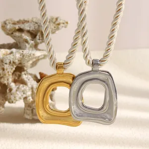Custom Pendant 316L Stainless Steel Necklace - 18K Vacuum PVD Plated, Nickel Free, Anti-tarnish, for Jewelry Brands thumbnail-5