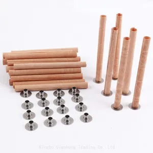 High Quality Wood Tube Candle Wicks Wholesale Aromatherapy Wooden Candle Chips Handmade Modern Design for Candle Making thumbnail-1