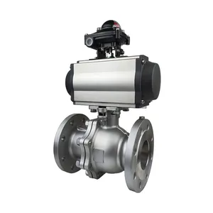 Stainless Steel Flange Pneumatic Ball Valve thumbnail-4