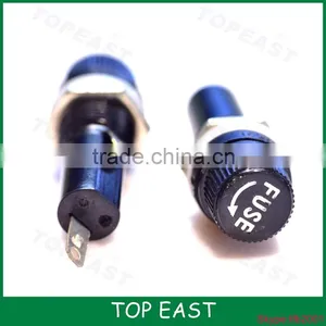 Heavy Duty Bakelite Cover Copper Auto Fuse Holder for 5*20mm 6*30mm 6A 10A 250V thumbnail-1