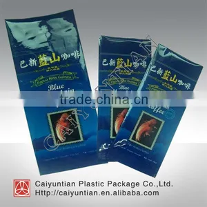 Plastic Aluminum Foil Food Grade Coffee Packing Bag,Custom Printing Coffee Package Bag, Aluminum Foil Coffee Packaging Bag thumbnail-1