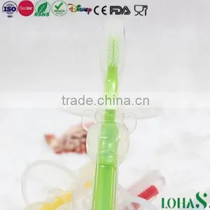 Wholesale FDA&LFGB Silicone Baby Bendable Training Toothbrush thumbnail-2