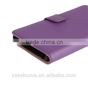 New Coming Fashion Design Beltloop Flip Magnetic Wallet Stand Leather Cases for Sony c5 Ultra , for Sony E5553 thumbnail-5