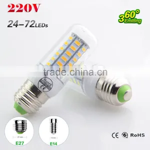 5730 E27 E14 LED Lamp 5730SMD LED Lights Led Corn Bulb 24 36 48 56 69 72Leds Chandelier Candle Lighting Pendant Light 10pcs Lot thumbnail-1