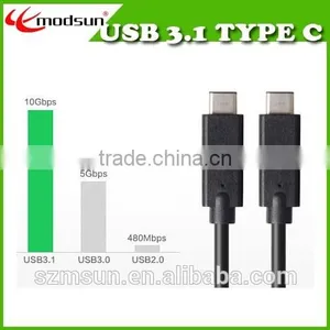 New Standard Type C Male to TYPE C Male Reversible Plug,High Speed USB 3.1 TYPE C Connector thumbnail-1