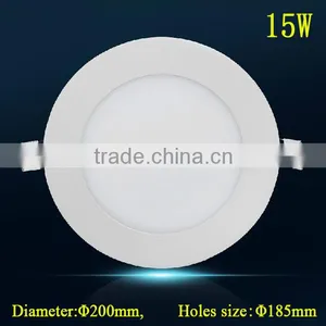 Ultra-thin LED Panel Lights 15w 1350LM Round Mini Dimmable LED Ceiling Light 185mm Hole Size thumbnail-1