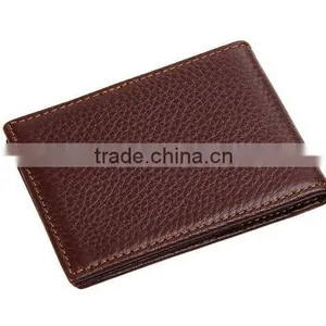 Men's Card Case Genuine Leather Brown Driver License Holder thumbnail-3
